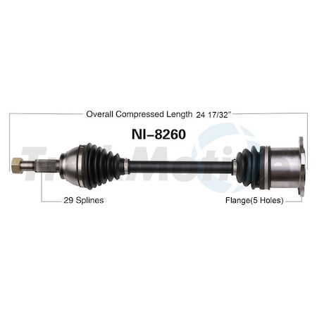 Surtrack Axle Cv Axle Shaft, Ni-8260 NI-8260